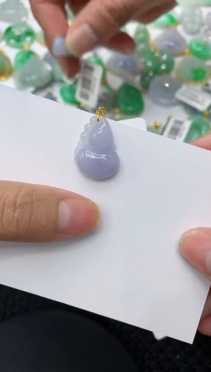 【闪购商品】翡翠颈饰18K金镶嵌111111111