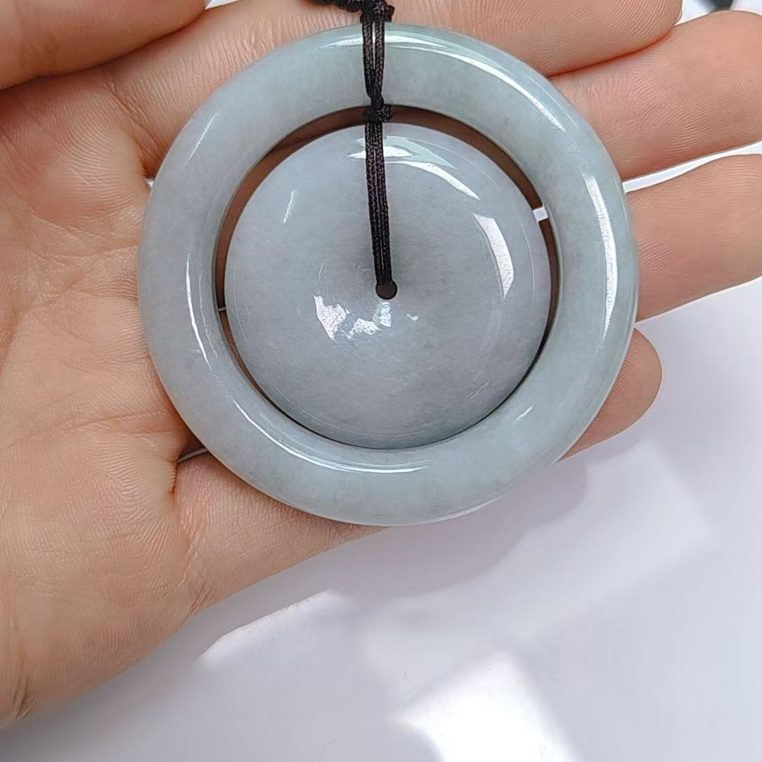 天然A货翡翠时尚子母扣GS-40216 多样性发其一