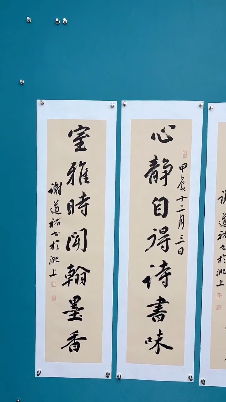 【闪购商品】谢老师传统艺术年画心静对联