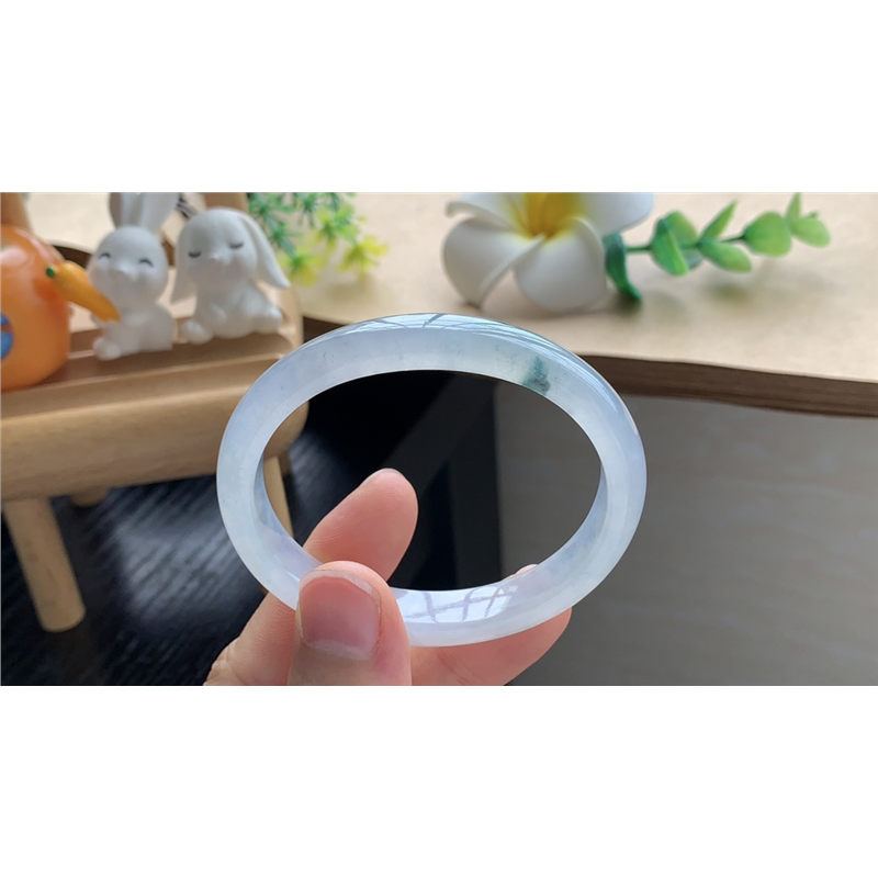 天然翡翠924期8481号53-45.2-10-6.2！贵妃适合正圈51戴！