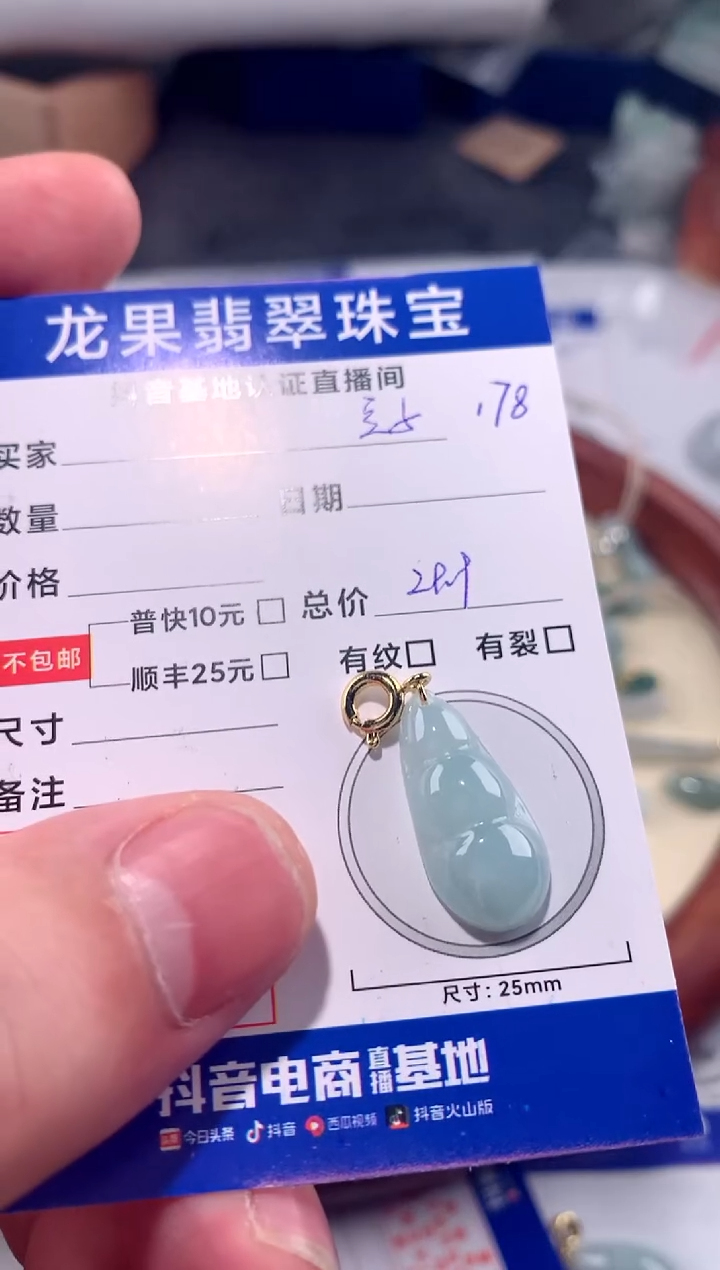 【闪购商品】翡翠颈饰未镶嵌豆子178