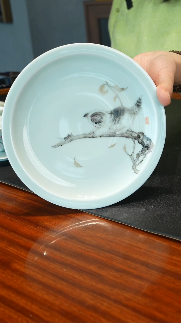 珏窑壶承盘子单品17cm