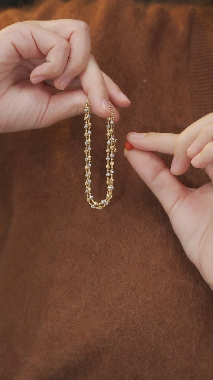 【闪购商品】南红玛瑙项链18K金镶嵌项链