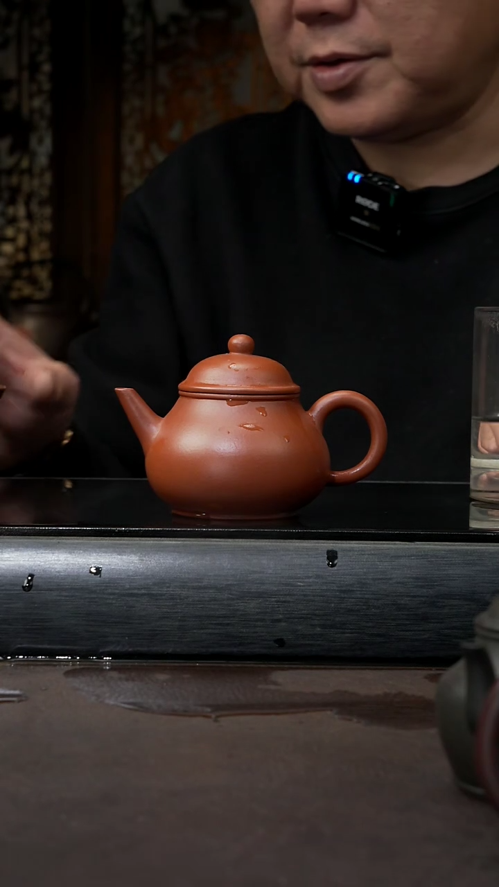 【闪购商品】紫砂茶壶朱泥 芭乐水平160cc 016
