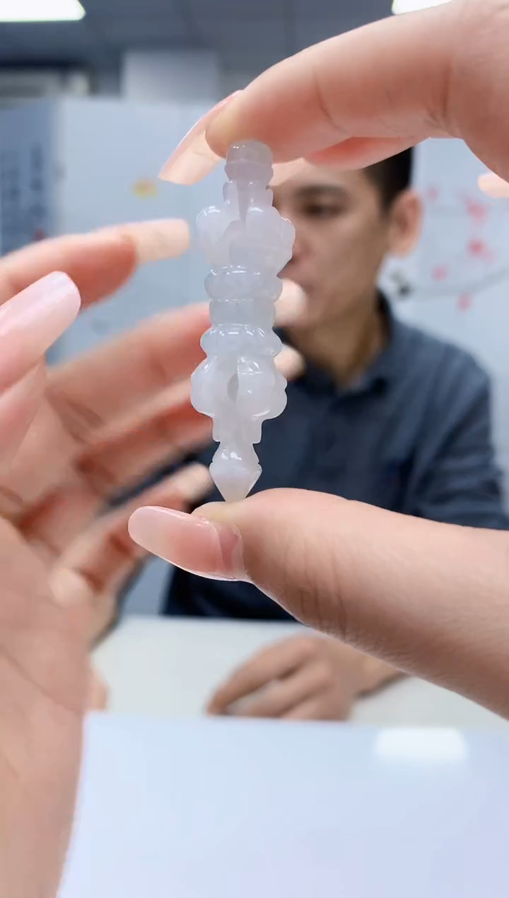 【闪购商品】定制翡翠未镶嵌3916lr-毛货挂件78