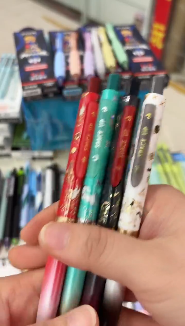 石头DS-0154A4按动中性笔0.5(黑色)速干子弹头--4支（一套）