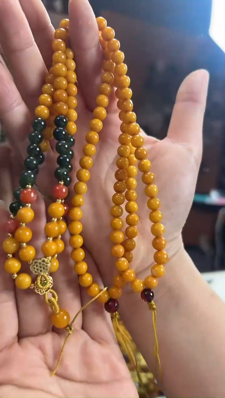 【闪购商品】琥珀裸石未镶嵌蜜蜡配链多样性发一条