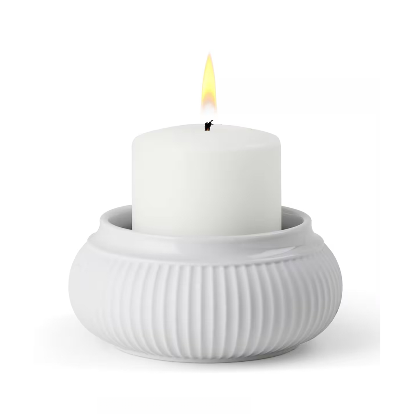 【LY家】10.5*5CM 简约高定 大号烛台 香薰台 双拼釉面 高温强化瓷