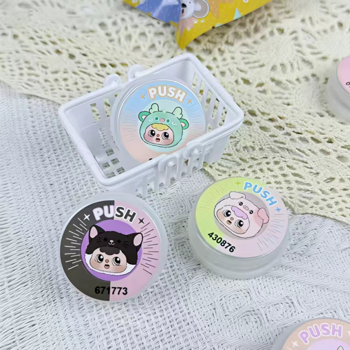 【镯姐直播拆】豆包萌萌按压消毒湿巾盲盒十二生肖系列