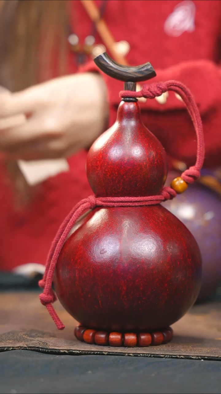 【闪购商品】WA185大漆酒葫芦不包手串及旋转底座