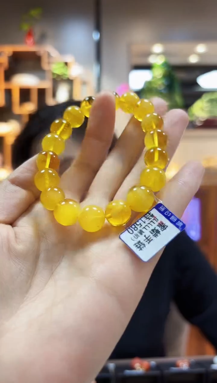 【闪购商品】蜜蜡裸石未镶嵌手链11+