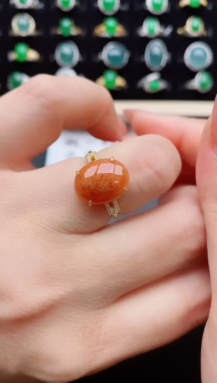 【闪购商品】翡翠戒指银S925镶嵌50805