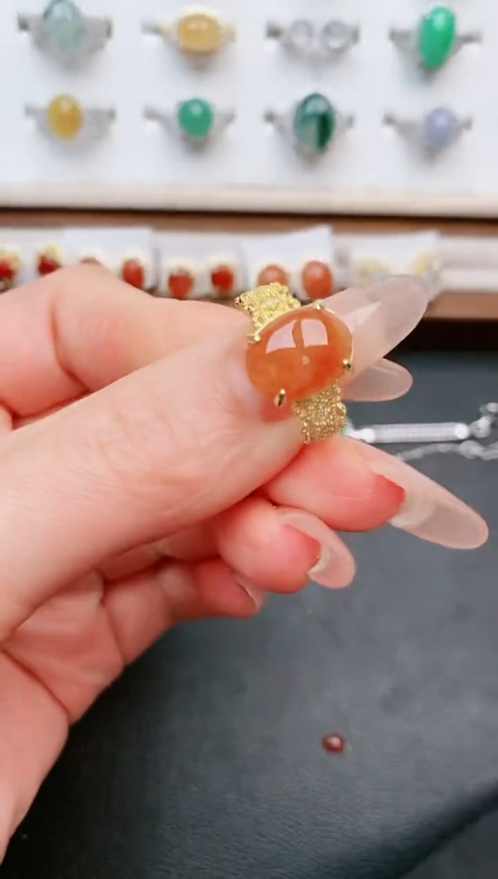 【闪购商品】翡翠戒指银S925镶嵌....