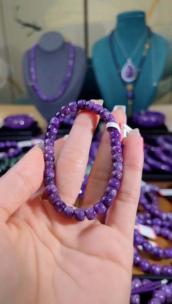 【闪购商品】查罗石（紫龙晶）手串未镶嵌.
