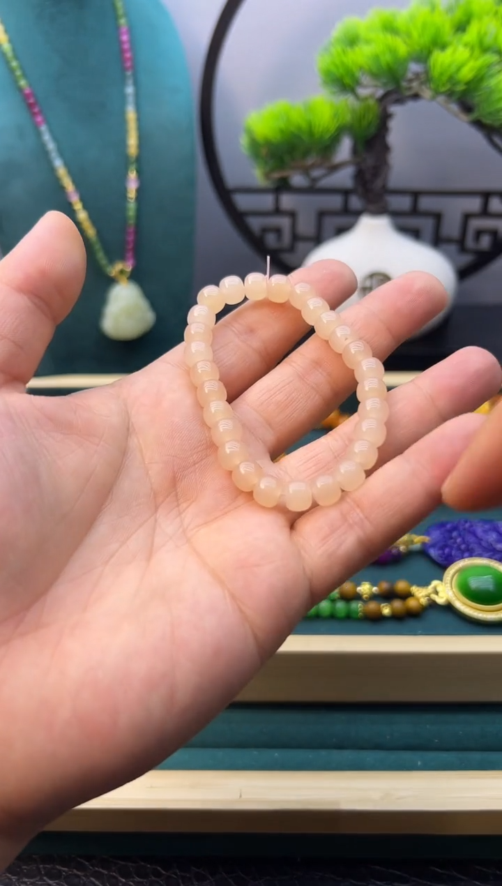 【闪购商品】和田玉耳饰14K金镶嵌S152