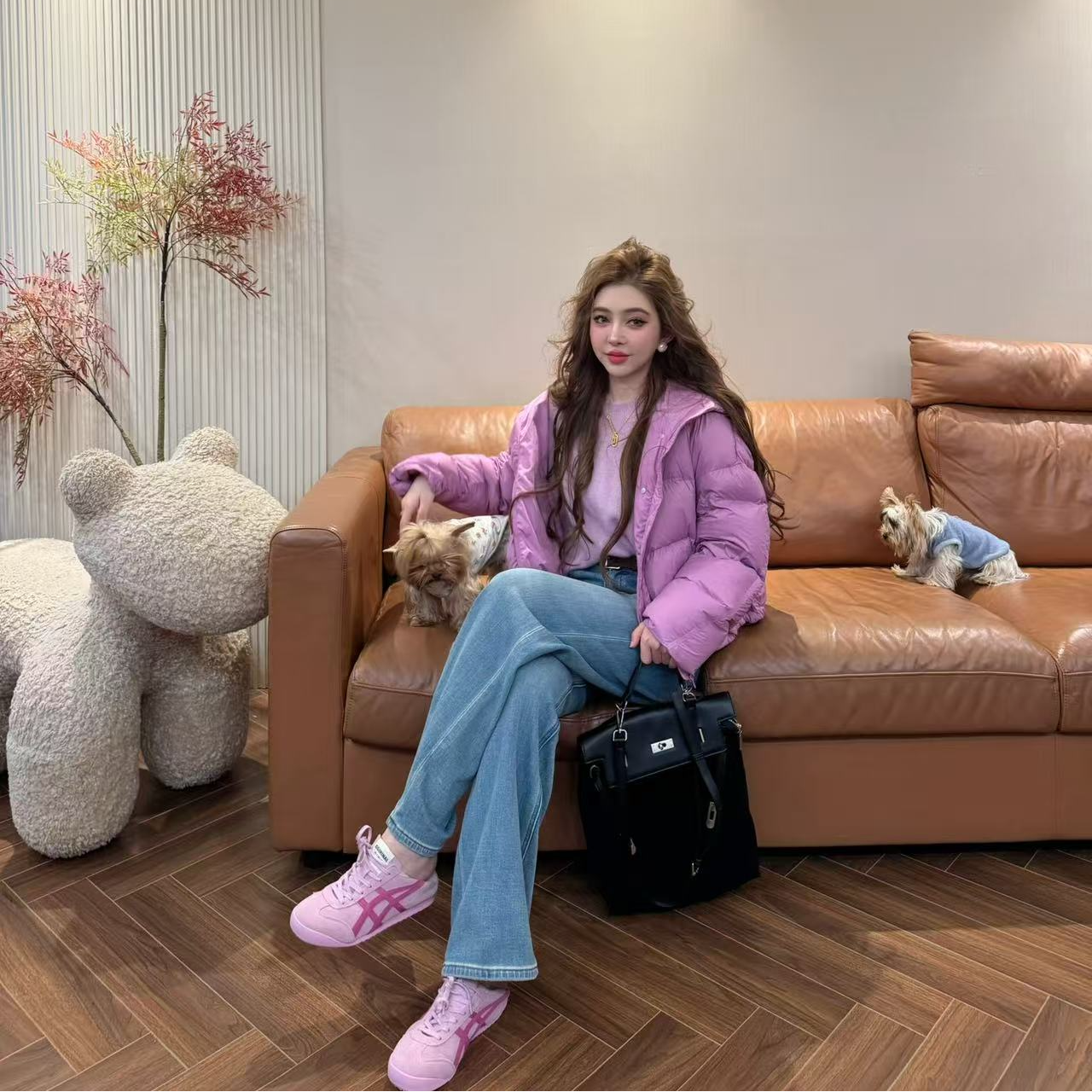 K13 潮流云朵软绵泡芙连帽羽绒外套 EK1302