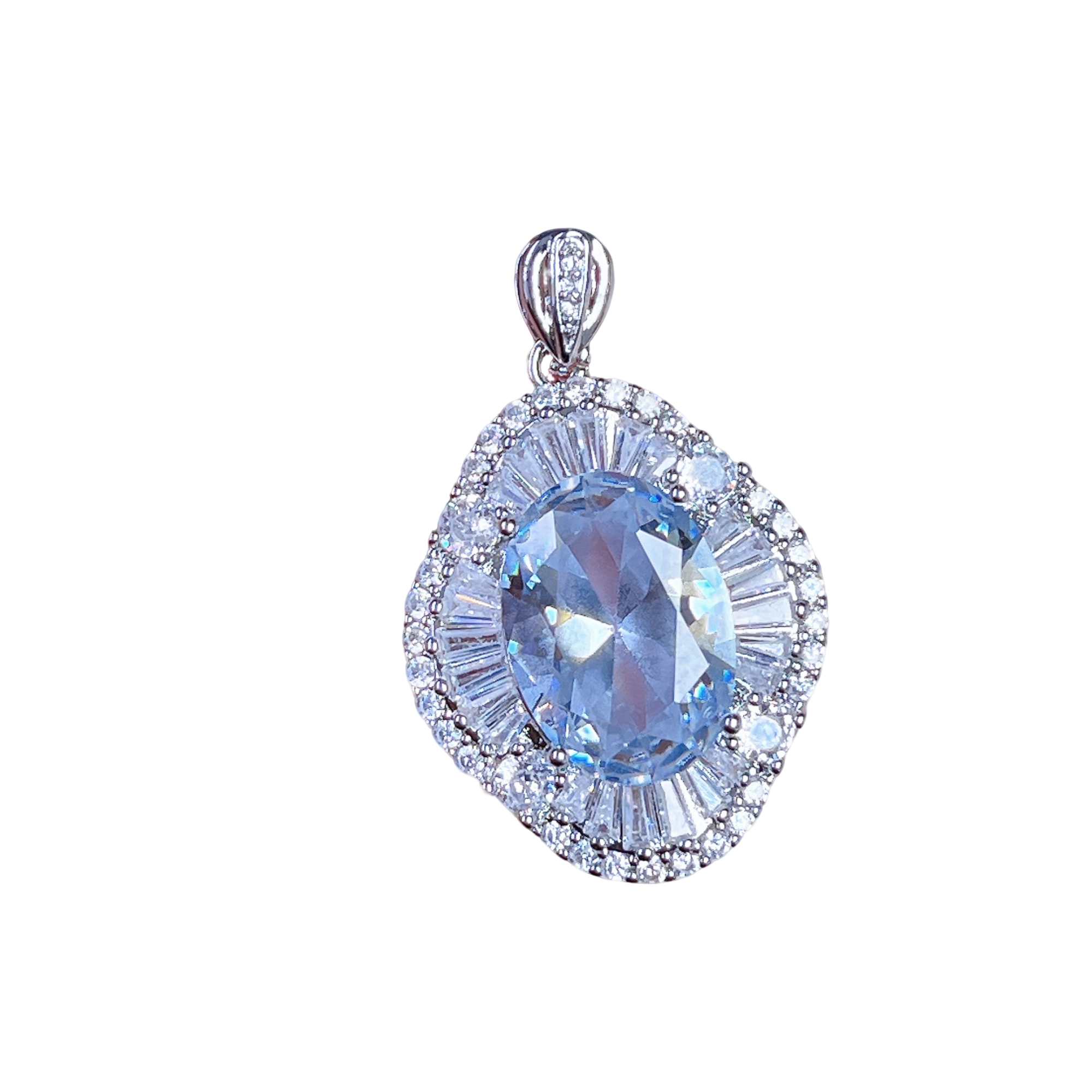 臻选吊坠 泰国春武里经典时尚设计款气质百搭白色吊坠ML265