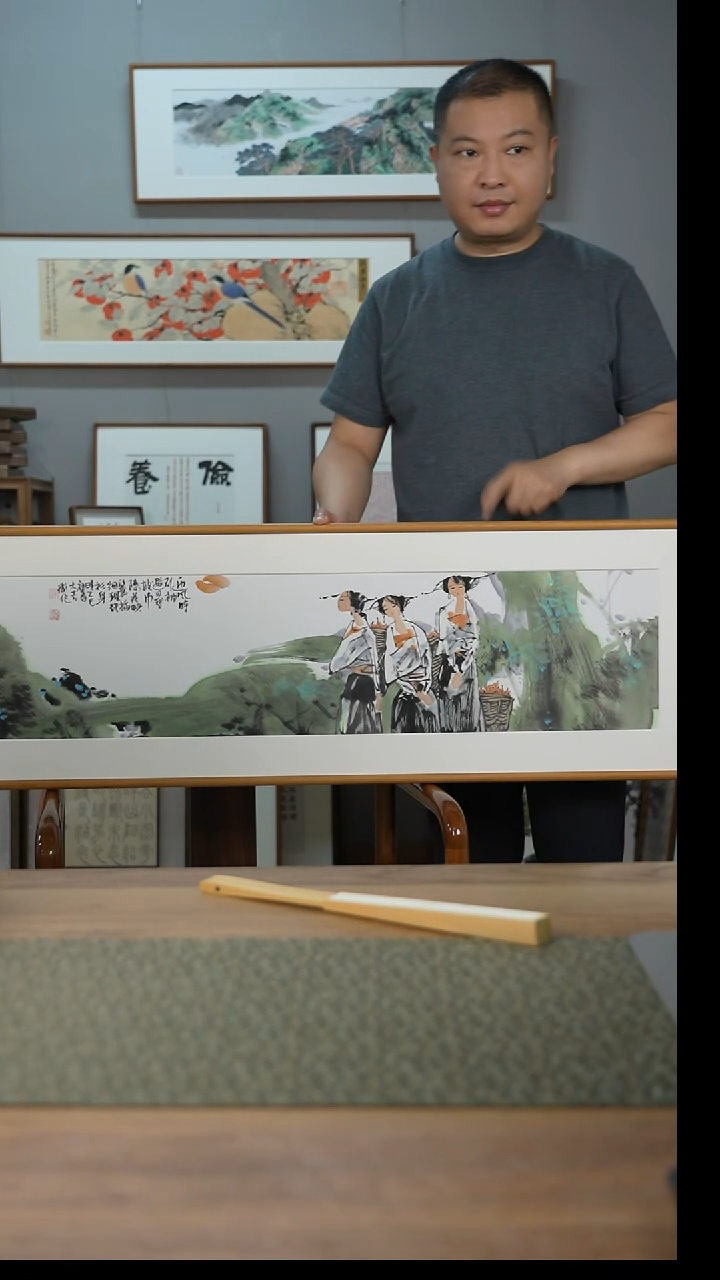 书法协会会员老师带框作品-