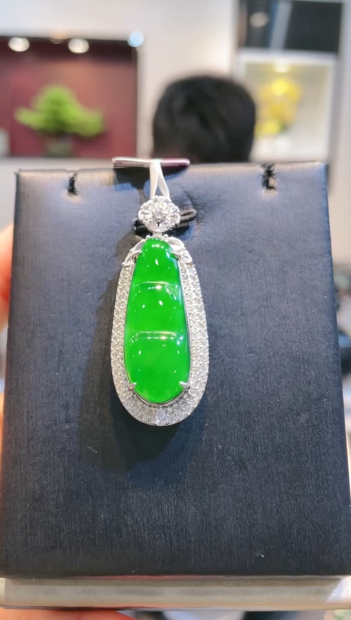 【闪购商品】翡翠颈饰未镶嵌A23天然A货翡翠吊坠（不含链）