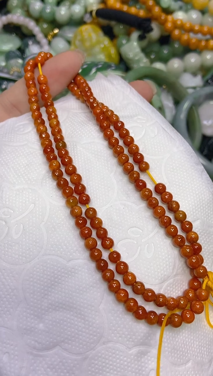 颈饰未镶嵌翡翠4MM