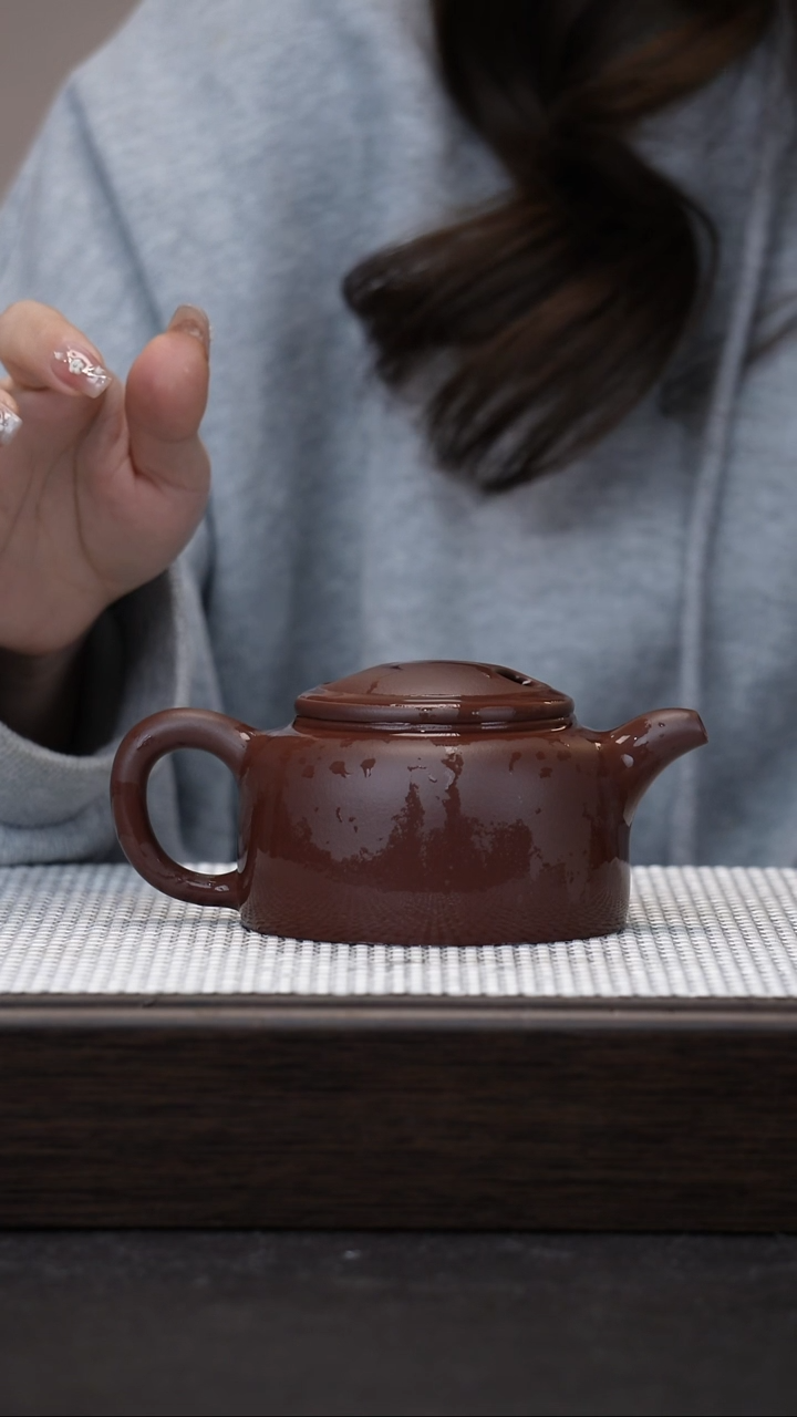 【闪购商品】紫砂茶壶宜兴紫砂壶牛盖莲子 紫泥