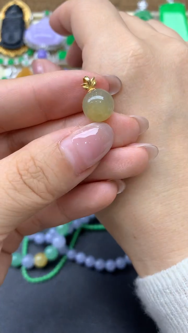 【闪购商品】翡翠颈饰18K金镶嵌28-中国好珍宝