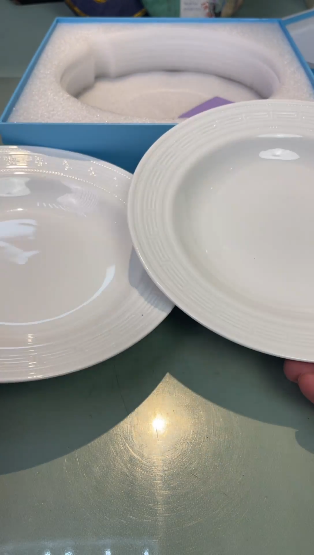 【闪购商品】瓷片浮雕深盘               