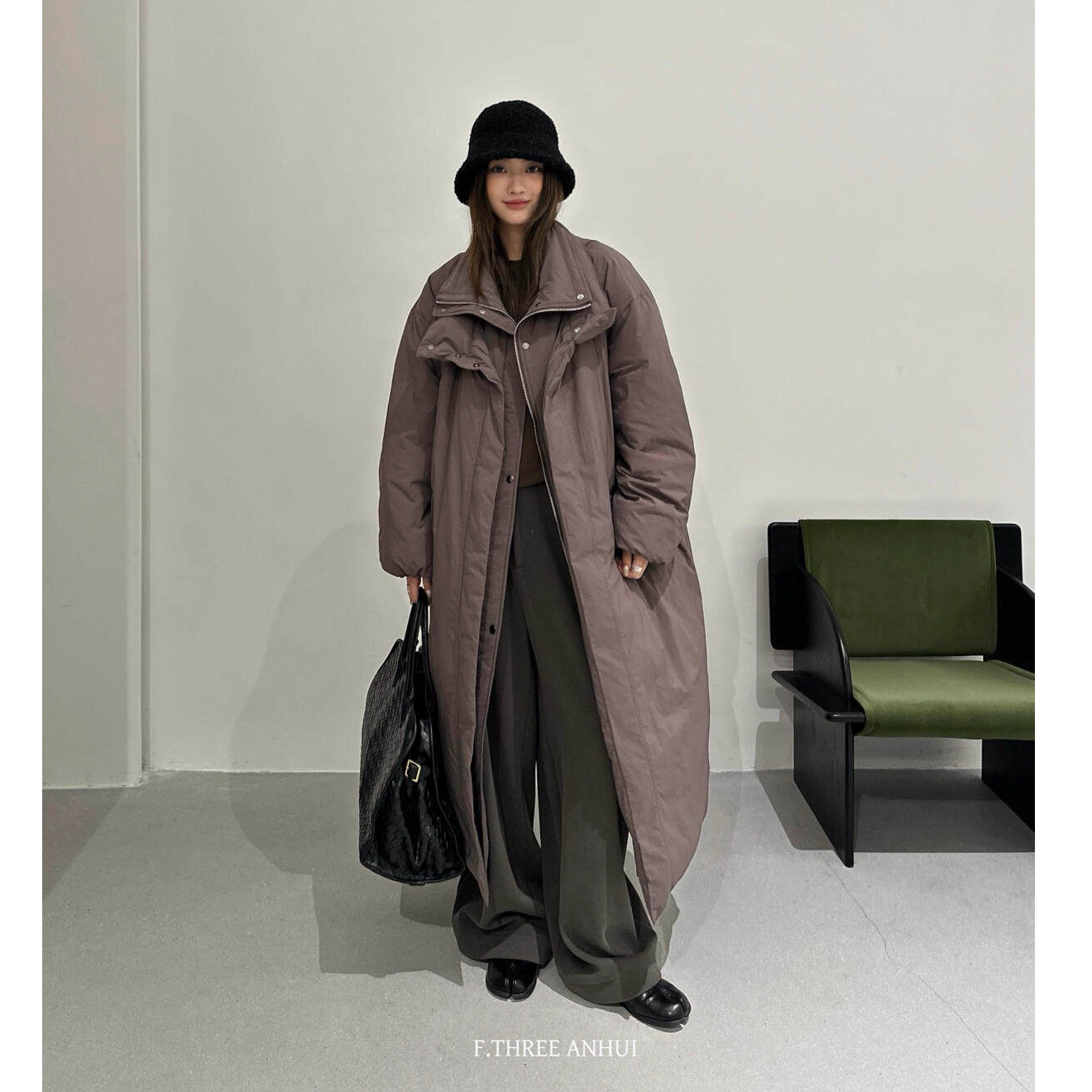 【清】逸语F.THREE三姐妹2025冬季韩版加厚保暖长款羽绒服外套99278