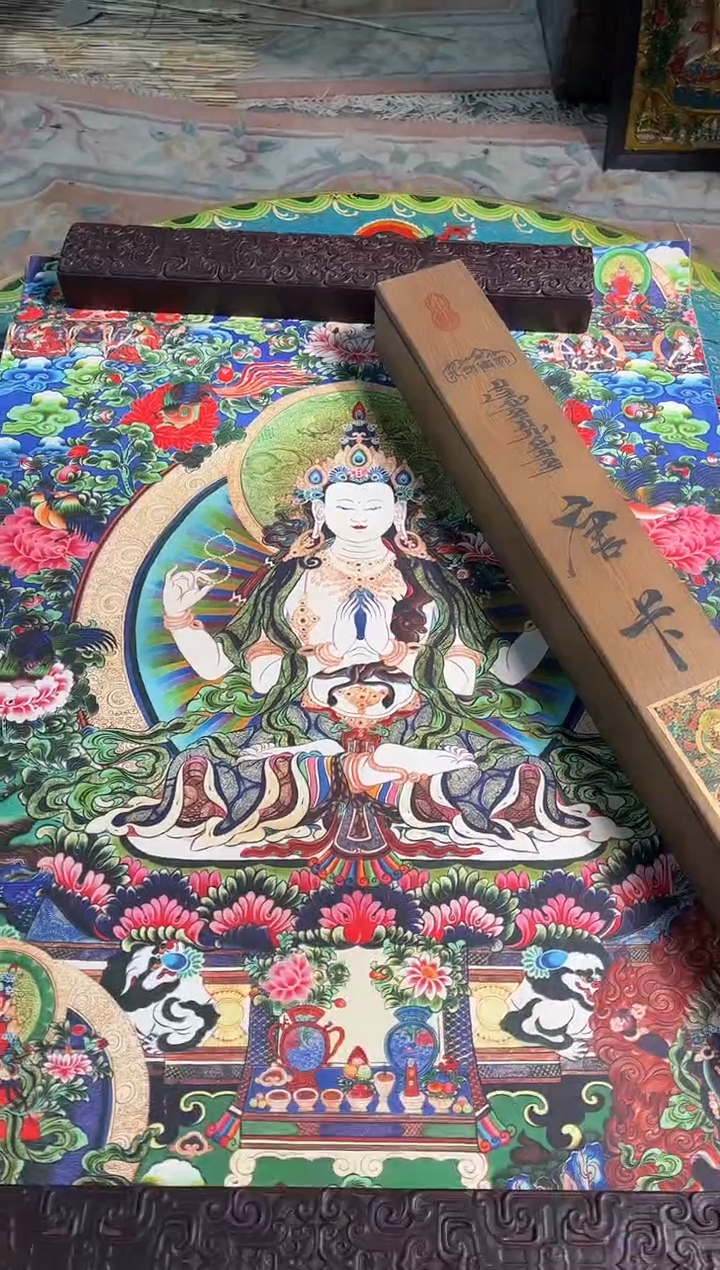 卷轴画卷轴画天天的唐卡tk16