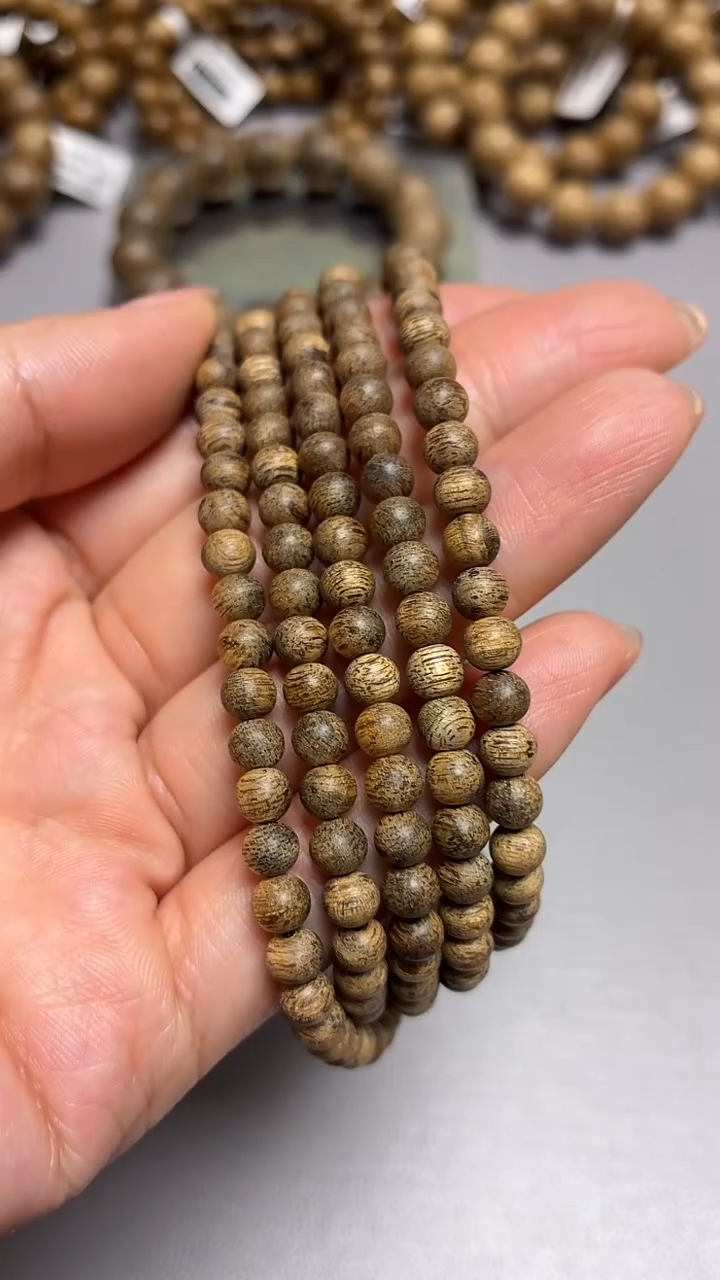 沉香手串文莱圆珠长串0.5昆仑梅格多样性发其一