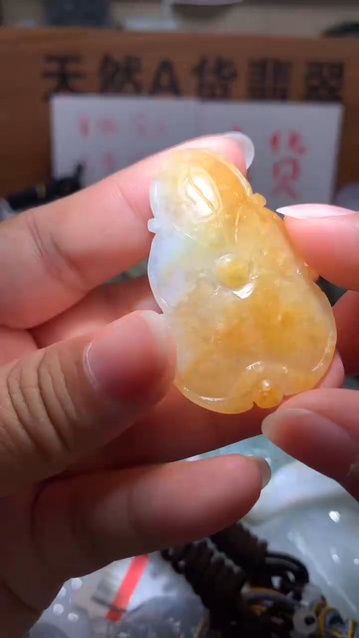 【闪购商品】翡翠颈饰未镶嵌保真天然A货翡翠