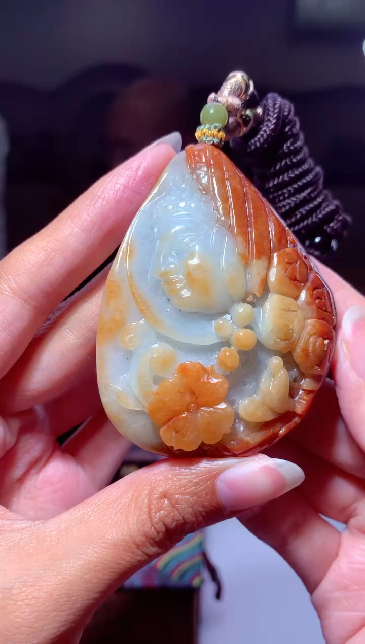 【闪购商品】定制翡翠未镶嵌挂件发货（拍一发一）