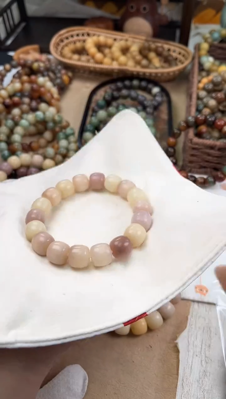 手串菩提根/象牙果a317 卡15 干磨玫瑰微瑕