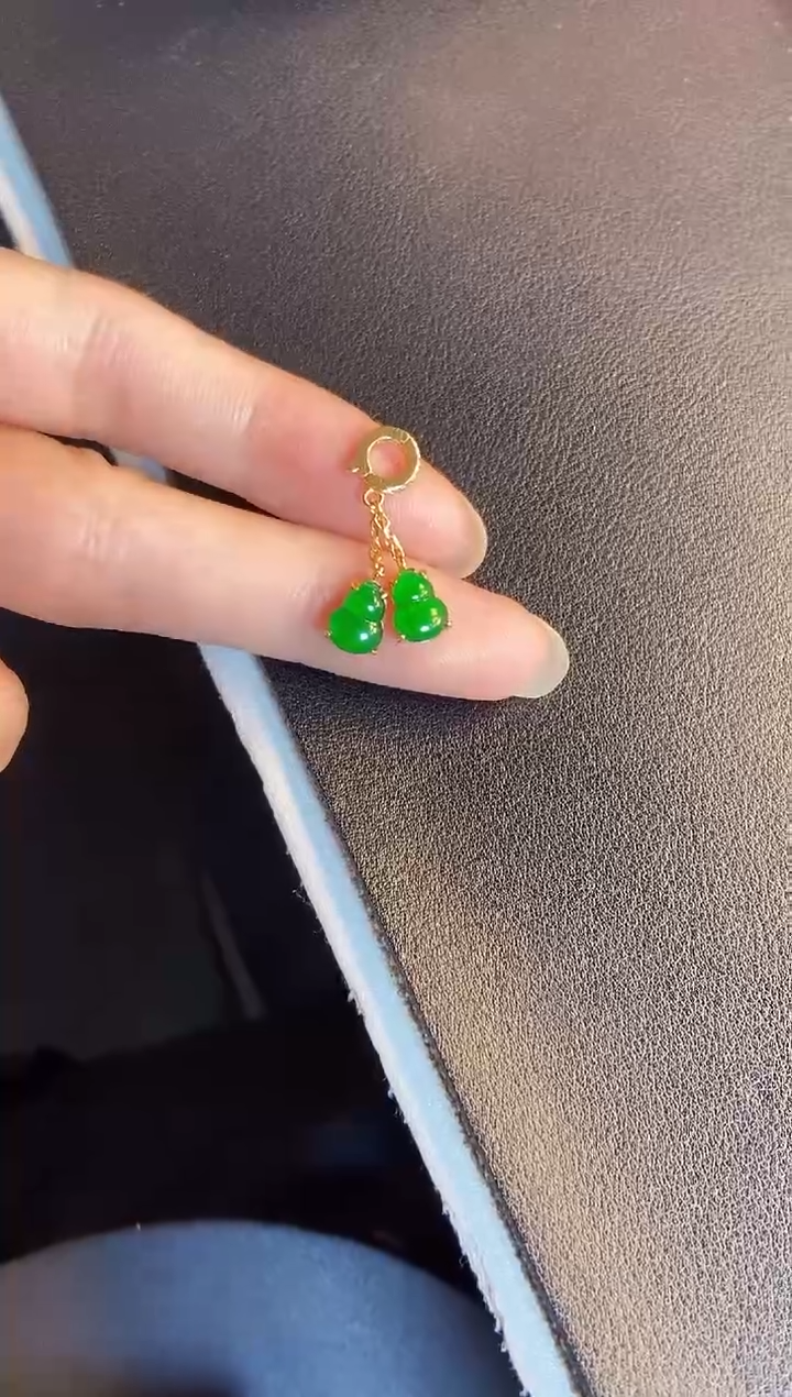 吊坠(不含链)银S925镶嵌翡翠1