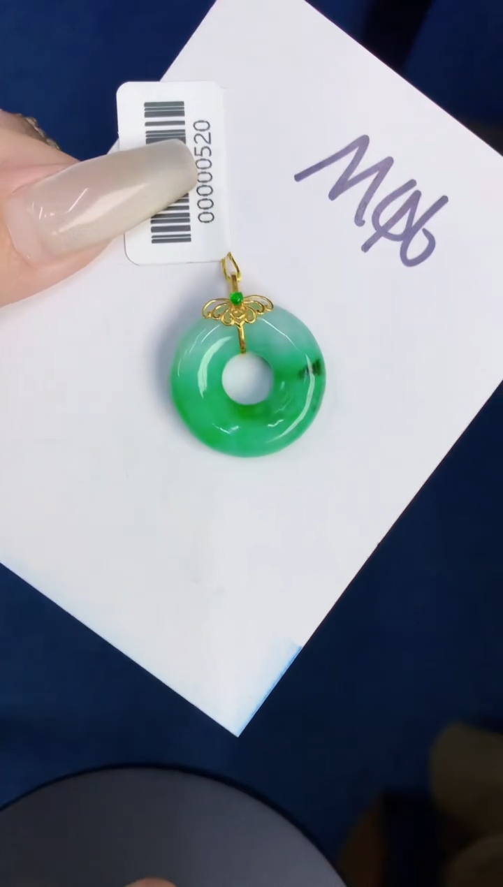 【闪购商品】翡翠颈饰18K金镶嵌0000000000