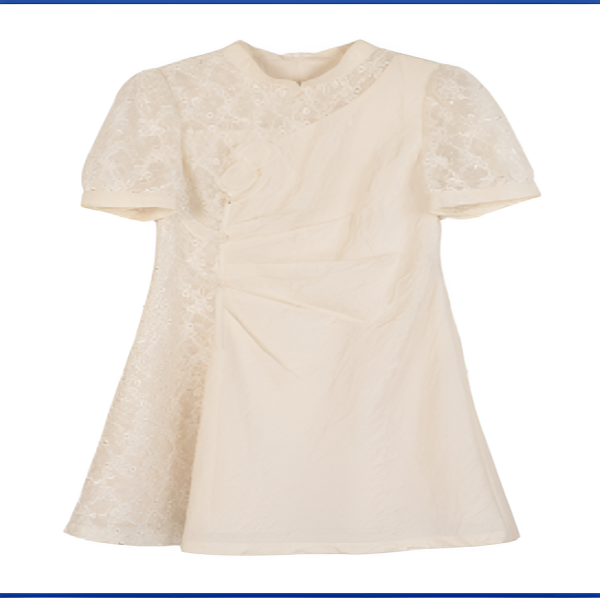 90L7022香草色连衣裙