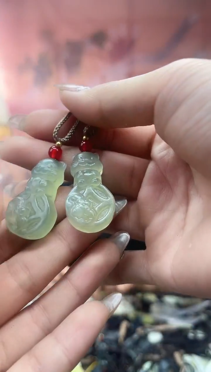 未镶嵌岫玉吊坠多样性发货拍一发一