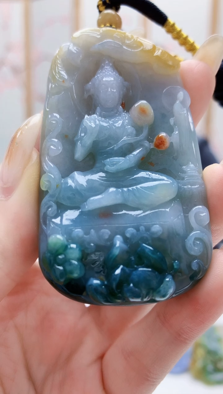 未镶嵌定制翡翠5060jw-毛货挂件26