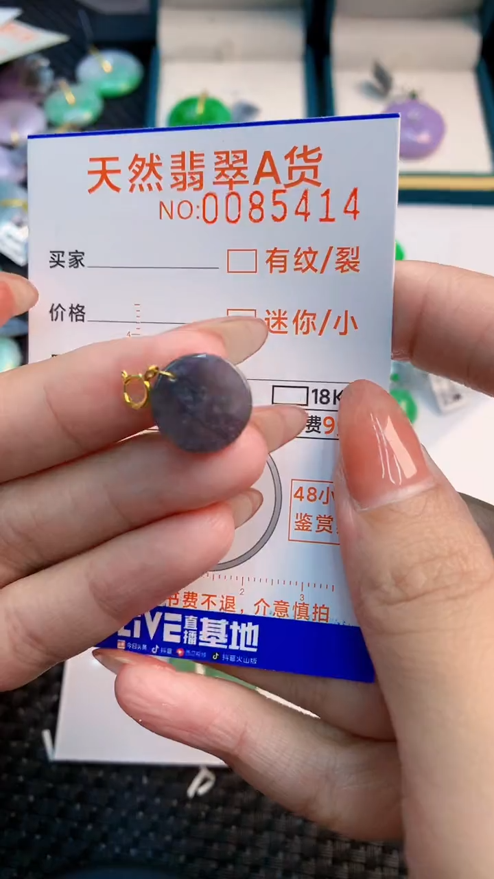 翡翠未镶嵌颈饰          1