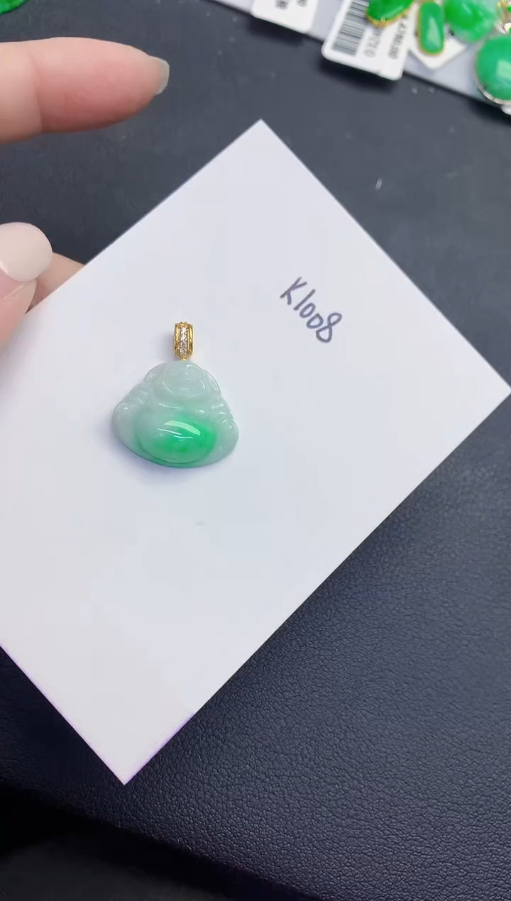 颈饰未镶嵌翡翠缅甸天然翡翠A货