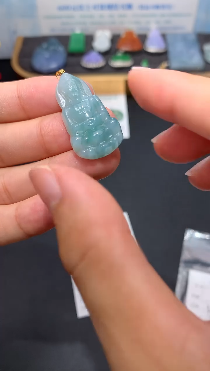 翡翠18K金镶嵌颈饰模式推广期48小时鉴赏期