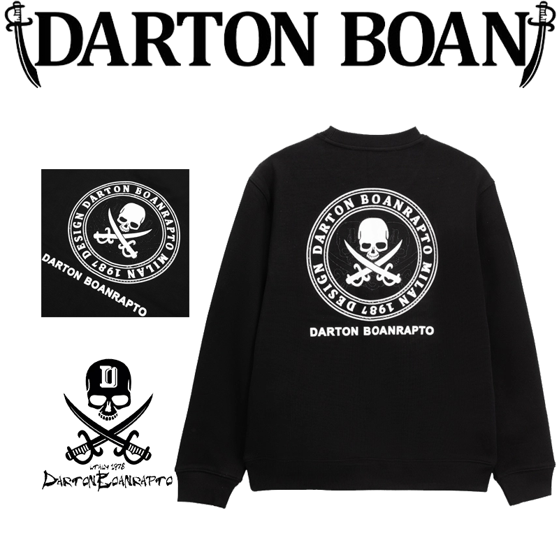 【DA双刀】秋冬加厚拉毛男士经典正肩版百搭重工日系风格卫衣-长袖