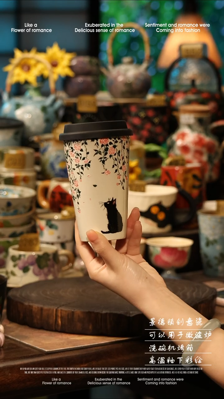 陶瓷景德镇高温釉下彩手工手绘款式@A0780@