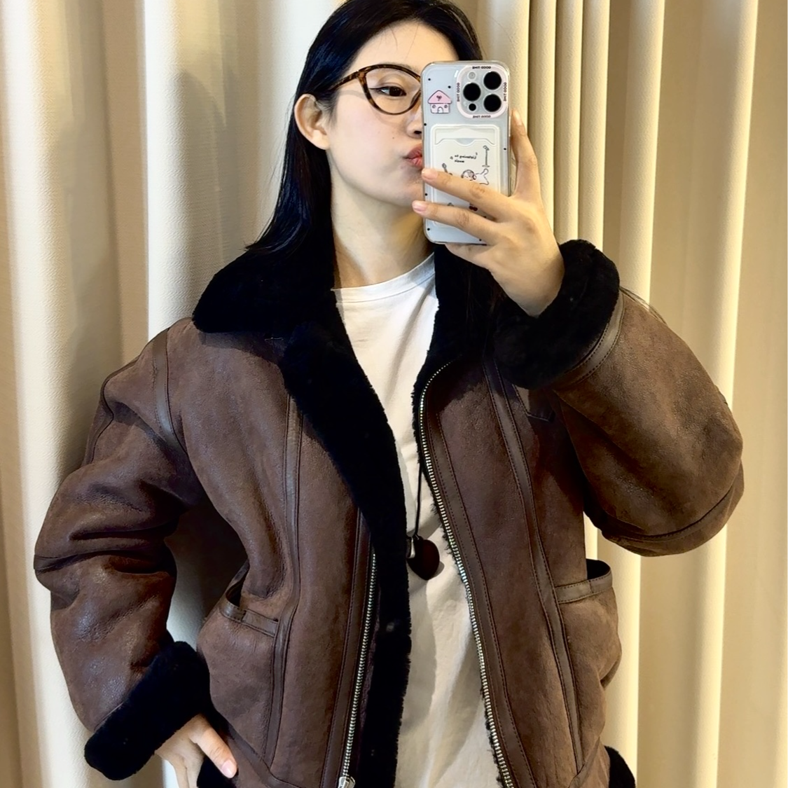 【YY池】  YYDY CLOTHES  设计师款皮毛一体外套yy58896