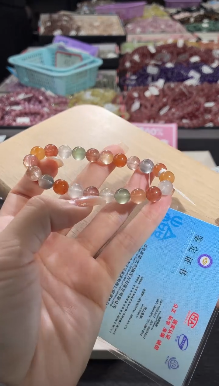 未镶嵌手链水晶465号 多样性发一D  8+