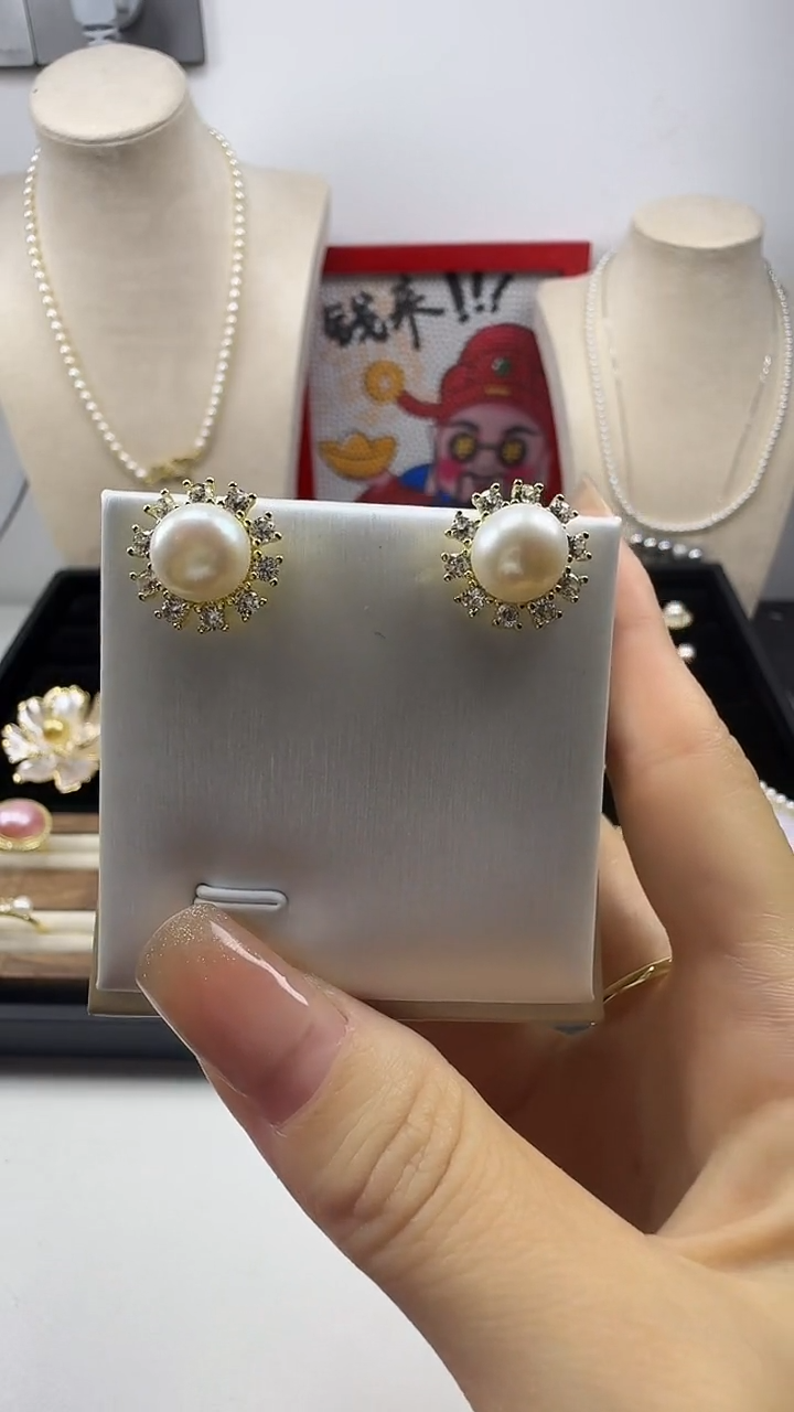 未镶嵌耳饰淡水珍珠1