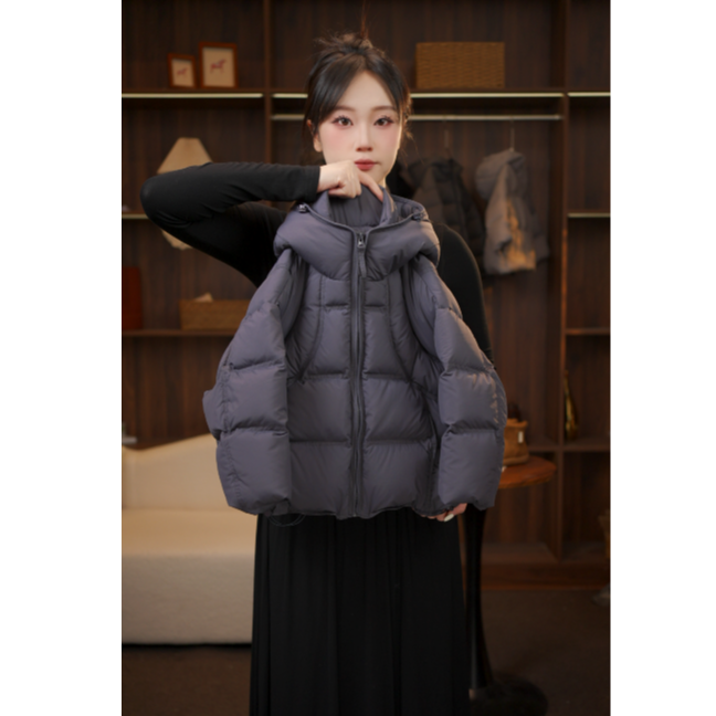 【双倍充绒】儿童冬季新款设计款男女童高级锁温连帽白鸭绒羽绒服2