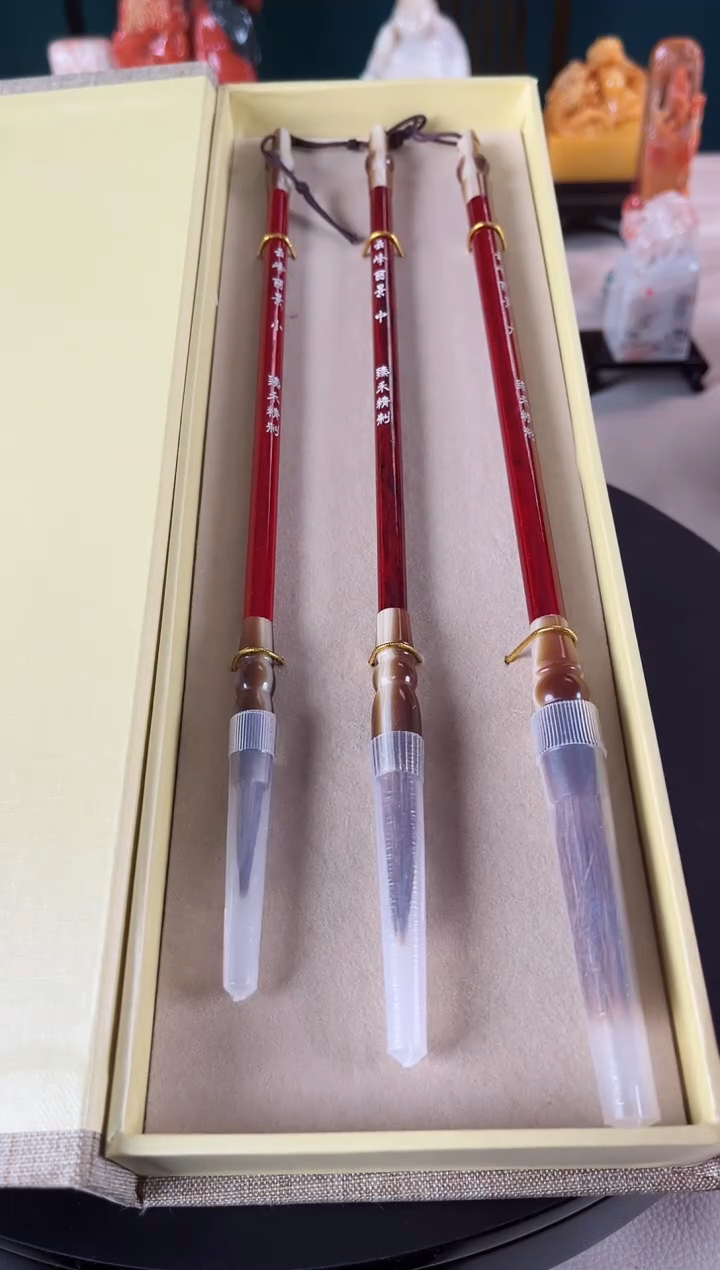 【闪购商品】毛笔一盒大中小三根包装版本