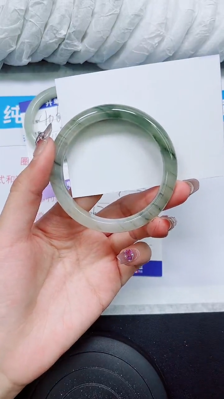 【闪购商品】石英质玉手镯未镶嵌S407-57/58