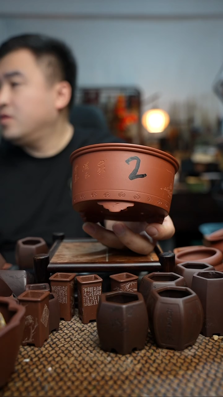 紫砂花盆長木軒精品紫砂